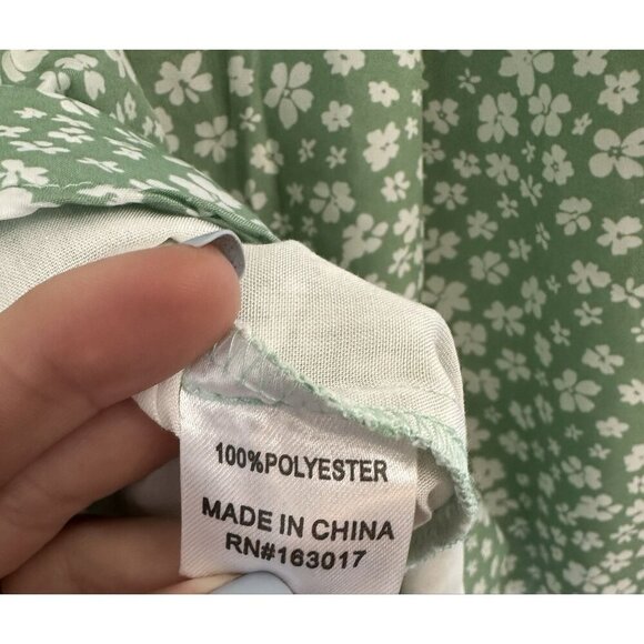 NWT Princess Polly Floral Tally Mini Dress Green Size 12 Adjustable Straps Lined - Picture 7 of 8